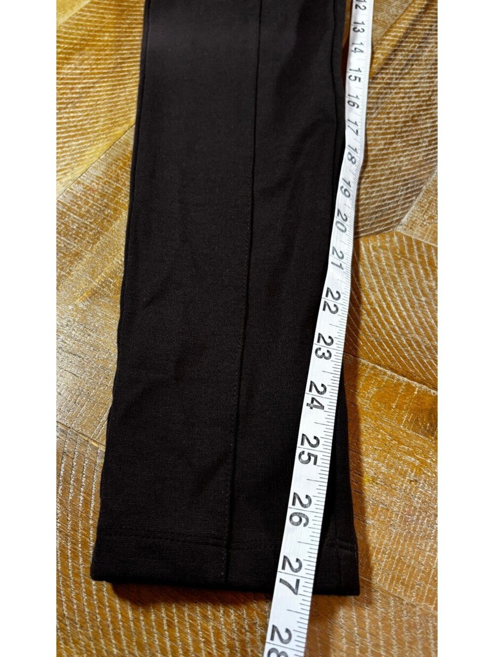 Michael Kors Brown Ponte Leggings XS Pull On Stretch Front Seam Gold Logo (205)
